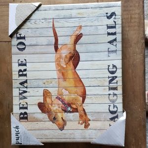 Canvas dog picture